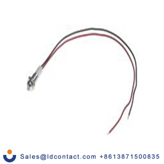 RS PRO 722-7798  红色 面板安装指示器, 12 V dc 导线端接, 凸型边框, 银色边框, IP40