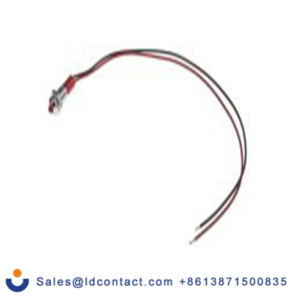 RS PRO 722-7808  红色 面板安装指示器, 24 V dc 导线端接, 凸型边框, 银色边框, IP40