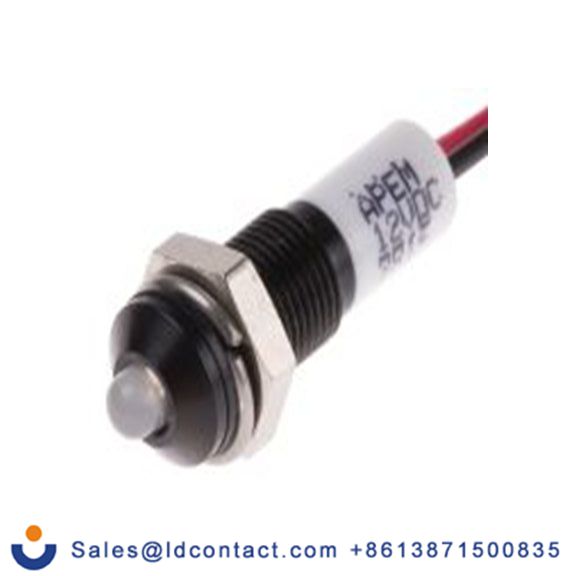 RS PRO 722-7877  红色 面板安装指示器, 12 V dc 导线端接, 凸型边框, IP40