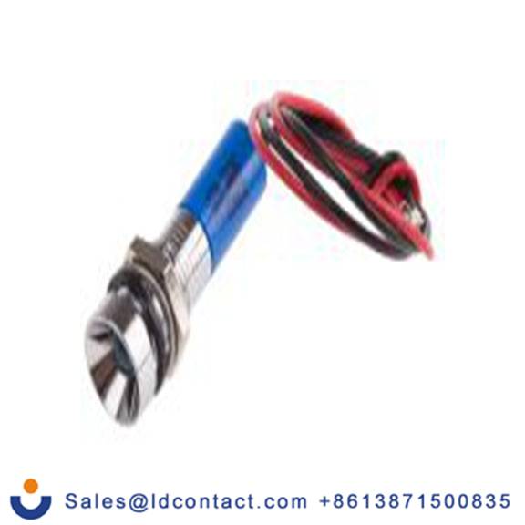 RS PRO 723-9432  蓝色 面板安装指示器, 24 V dc 导线端接, 凹入式边框, 银色边框, IP40