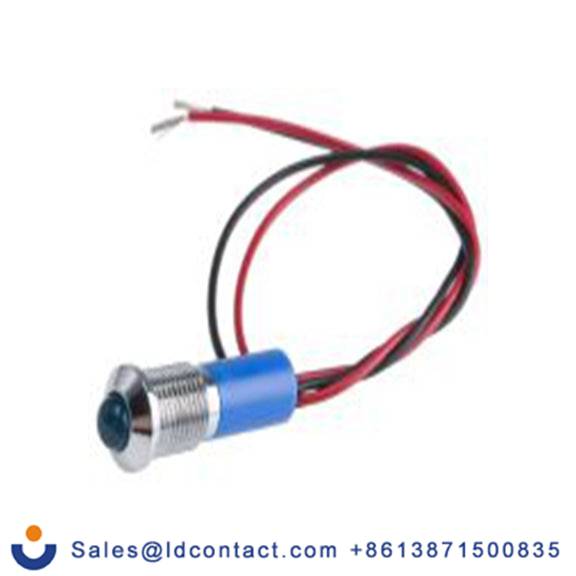 RS PRO 723-9476  蓝色 面板安装指示器, 24 V dc 导线端接, 凸型边框, 银色边框, IP40