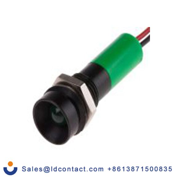 RS PRO 723-9491  绿色 面板安装指示器, 12 V dc 导线端接, 凹入式边框, IP40