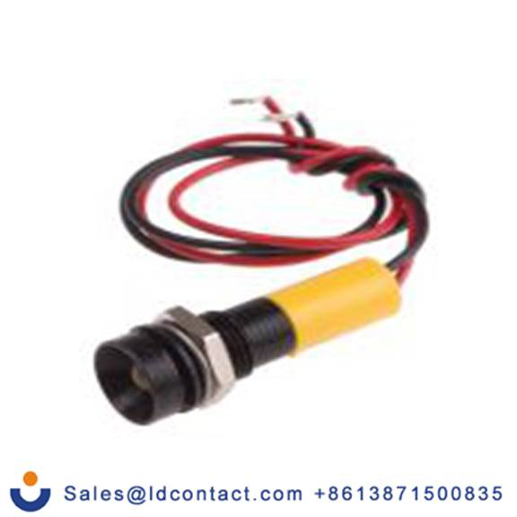 RS PRO 723-9517  黄色 面板安装指示器, 24 V dc 导线端接, 凹入式边框, IP40