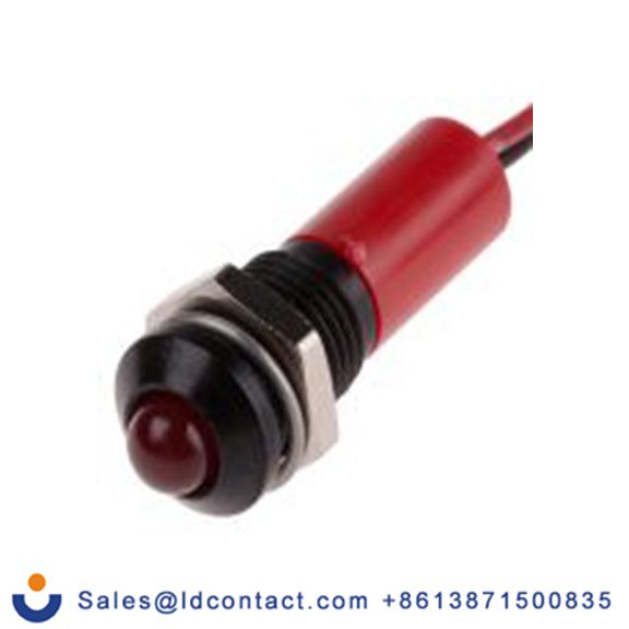 RS PRO 723-9549  红色 面板安装指示器, 24 V dc 导线端接, 凸型边框, IP40