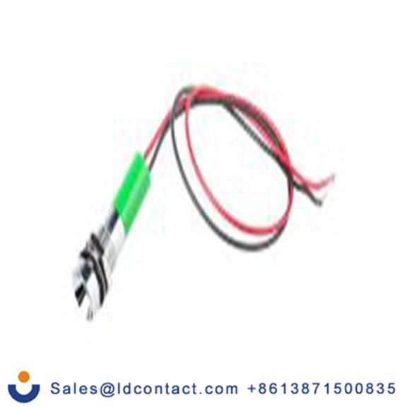 RS PRO 723-9583  绿色 面板安装指示器, 220 V ac 导线端接, 凹入式边框, 银色边框, IP40