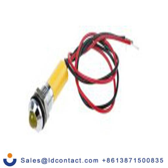 RS PRO 723-9624  黄色 面板安装指示器, 220 V ac 导线端接, 凸型边框, 银色边框, IP40