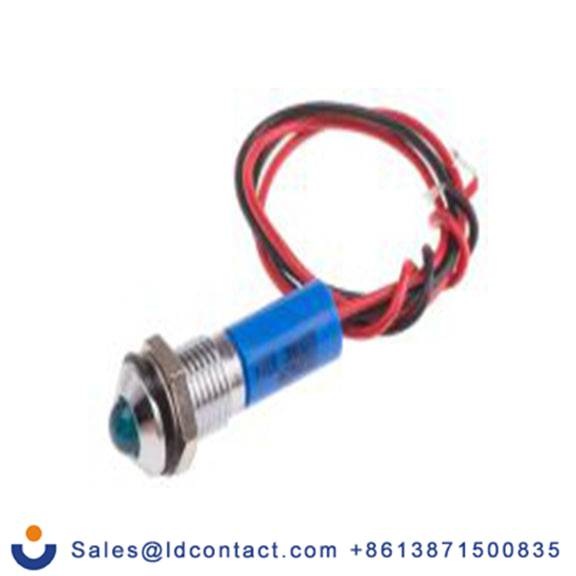 RS PRO 723-9628  蓝色 面板安装指示器, 220 V ac 导线端接, 凸型边框, 银色边框, IP40