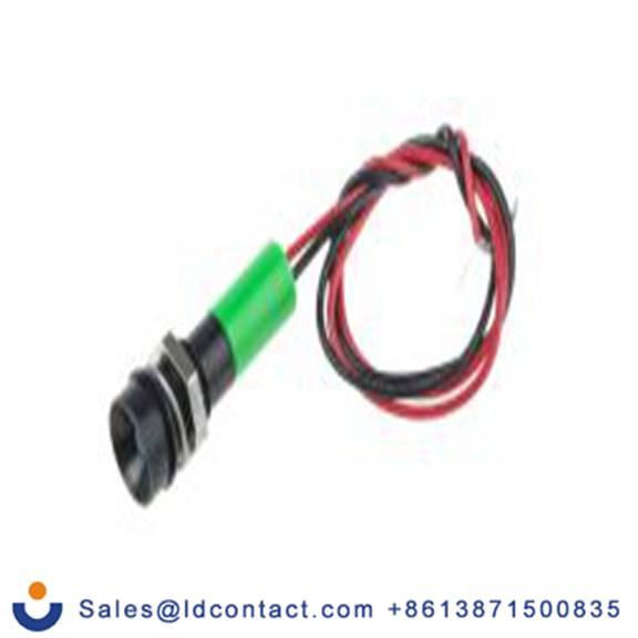 RS PRO 723-9652  绿色 面板安装指示器, 220 V ac 导线端接, 凹入式边框, IP40