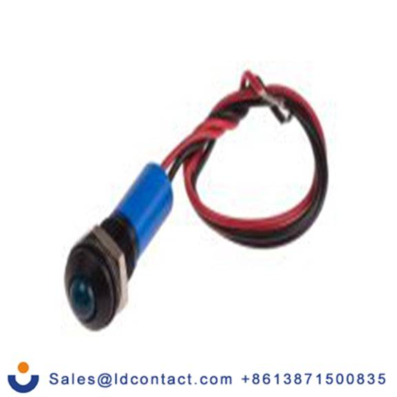 RS PRO 723-9696  蓝色 面板安装指示器, 220 V ac 导线端接, 凸型边框, IP40