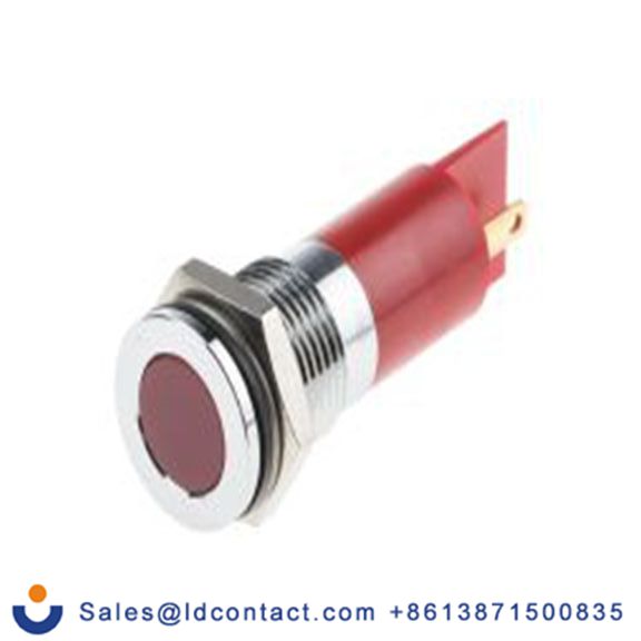 RS PRO 833-2894  红色 面板安装指示器, 110 V dc, 平齐边框, 银色边框, IP40