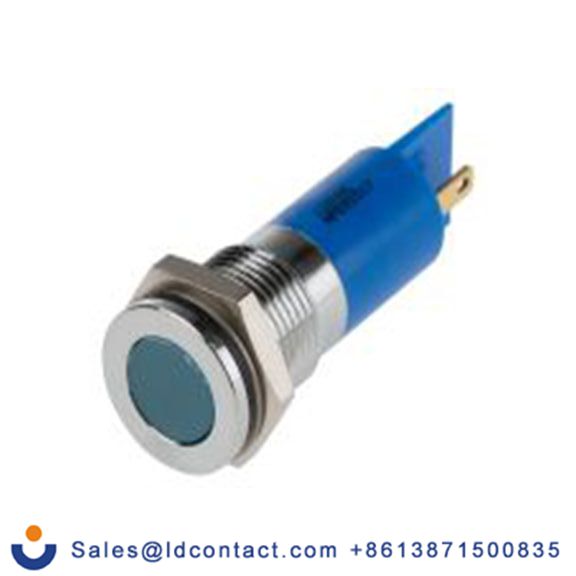 RS PRO 833-2901  蓝色 面板安装指示器, 110 V dc, 平齐边框, 银色边框, IP40