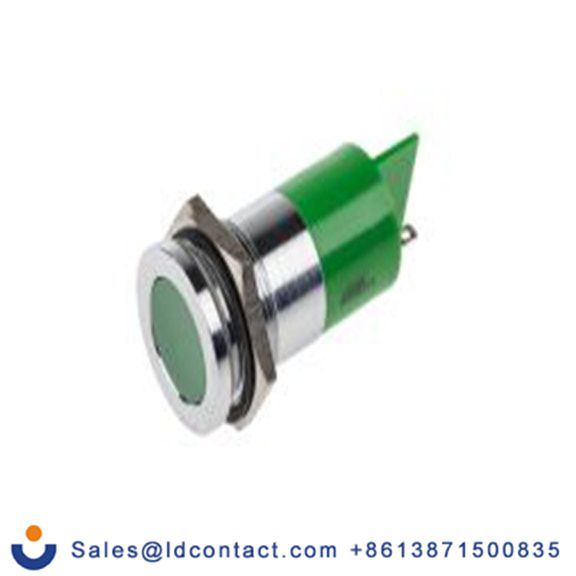 RS PRO 833-2908  绿色 面板安装指示器, 110 V dc, 平齐边框, 银色边框, IP40