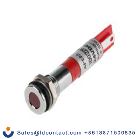 RS PRO 838-5582  红色 面板安装指示器, 24 V dc 焊片端接, 平齐边框, 银色边框, IP40