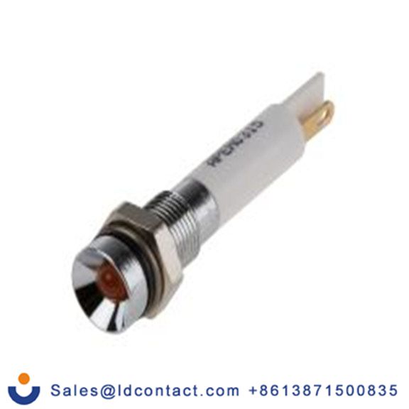 RS PRO 843-2424  橙色 面板安装指示器, 10.8 V dc, 13.2 V dc, 凹入式边框, 银色边框, IP40