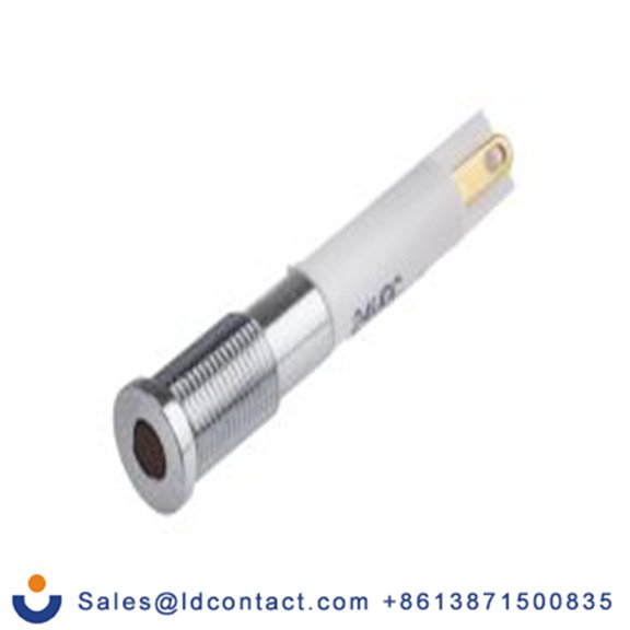 RS PRO 843-2458  橙色 面板安装指示器, 21.6 V dc, 26.4 V dc, 平齐边框, 银色边框, IP40