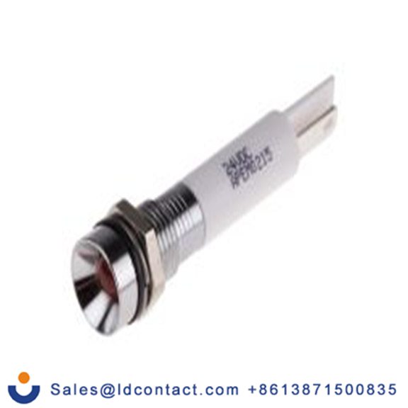RS PRO 843-2470  橙色 面板安装指示器, 21.6 V dc, 26.4 V dc, 凹入式边框, 银色边框, IP40