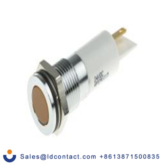 RS PRO 843-2528  橙色 面板安装指示器, 21.6 V dc, 26.4 V dc, 平齐边框, 银色边框, IP40