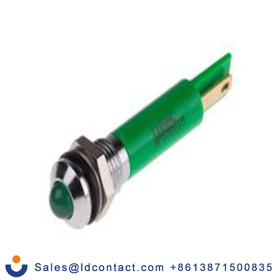RS PRO 846-2702  绿色 面板安装指示器, 110 V ac, 凸型边框, 银色边框, IP40
