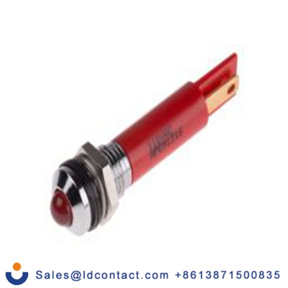 RS PRO 846-2709  红色 面板安装指示器, 110 V ac, 凸型边框, 银色边框, IP40