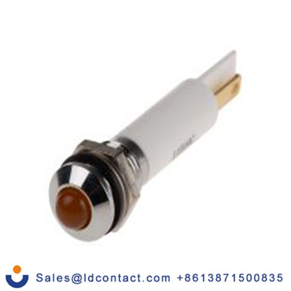 RS PRO 846-2718  橙色 面板安装指示器, 110 V ac, 凸型边框, 银色边框, IP40