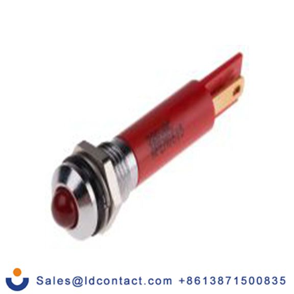 RS PRO 846-2822  红色 面板安装指示器, 220 V ac, 凸型边框, 银色边框, IP40