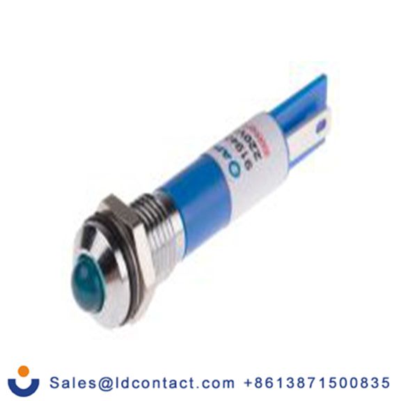 RS PRO 846-2838  蓝色 面板安装指示器, 220 V ac, 凸型边框, 银色边框, IP40