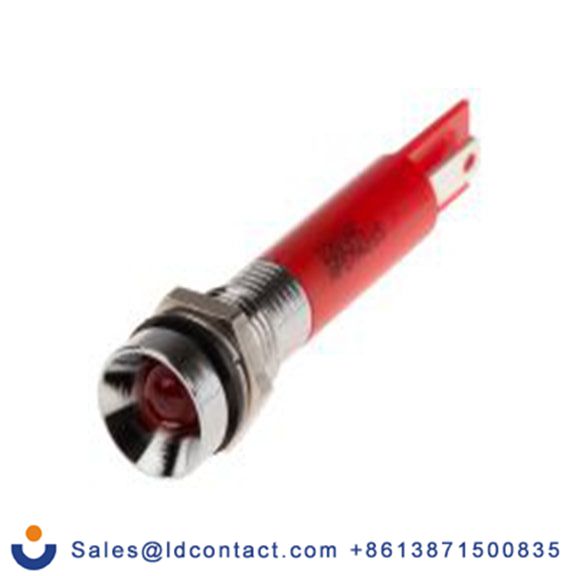 RS PRO 846-2866  红色 面板安装指示器, 220 V ac, 凹入式边框, 银色边框, IP40