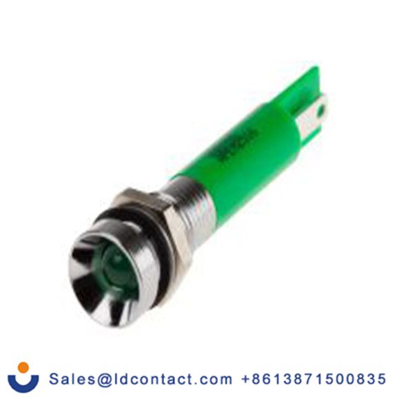 RS PRO 846-2869  绿色 面板安装指示器, 220 V ac, 凹入式边框, 银色边框, IP40