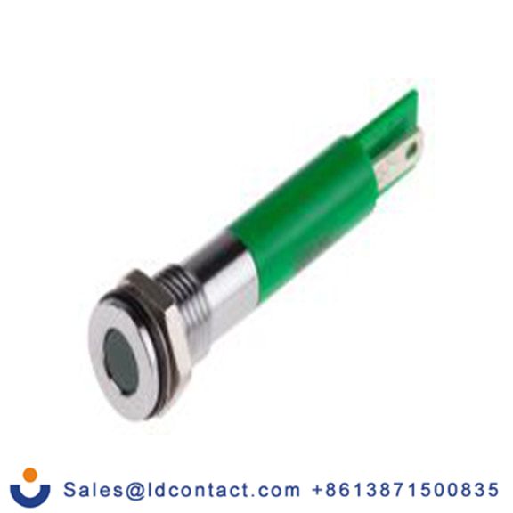 RS PRO 846-2904  绿色 面板安装指示器, 220 V ac, 平齐边框, 银色边框, IP40