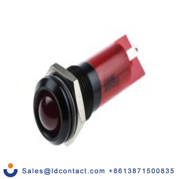 RS PRO 848-4617  红色 面板安装指示器, 220 V ac 焊片端接, 凸型边框, IP40