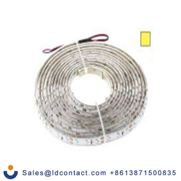 RS PRO 883-7908  黄色 柔性 灯带, 12 V, IP65, 5 m长x10 mm宽, 60个LED/米, LS系列