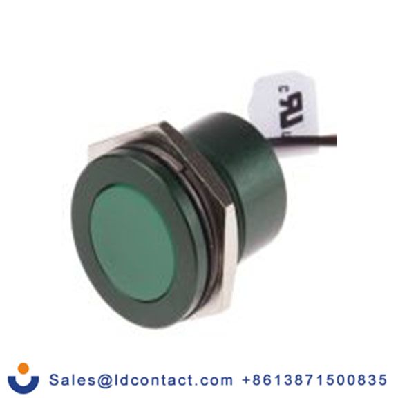 RS PRO 898-7740  绿色 面板安装指示器, 220 V ac 导线端接, 平齐边框, 绿色边框, IP40