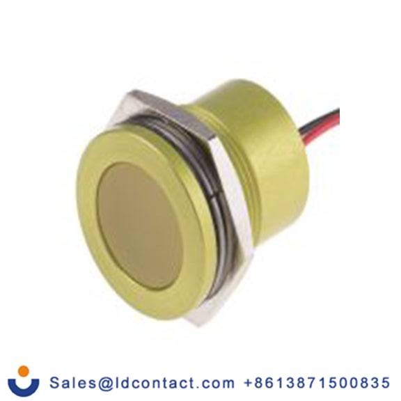 RS PRO 898-7762  黄色 面板安装指示器, 12 V 导线端接, 平齐边框, IP40