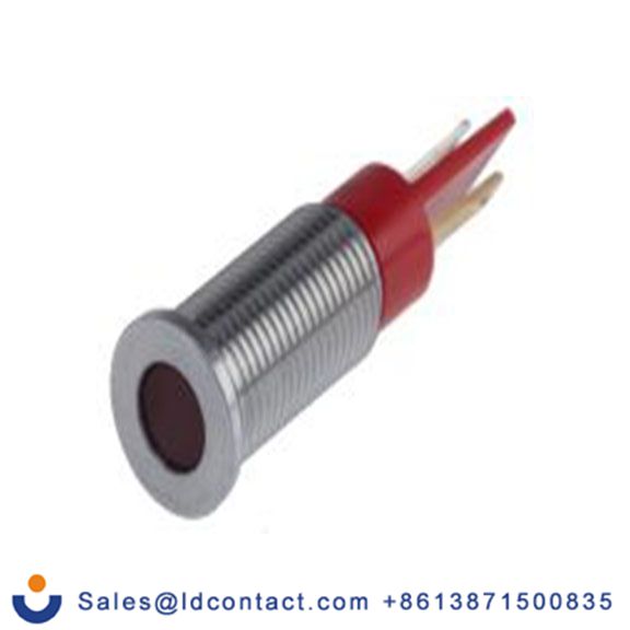 RS PRO 913-8703  红色 面板安装指示器, 24 V dc 焊片端接, 平齐边框, 银色边框, IP40
