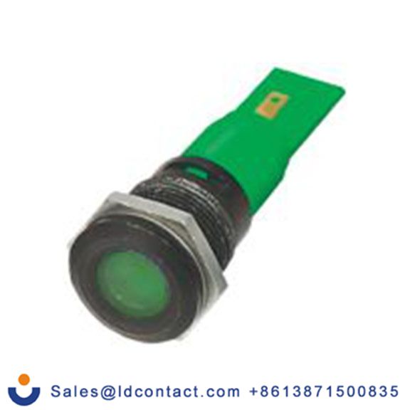 RS PRO 208-318  绿色 面板安装指示器, 24 V ac/dc 焊接片端接, 平齐边框