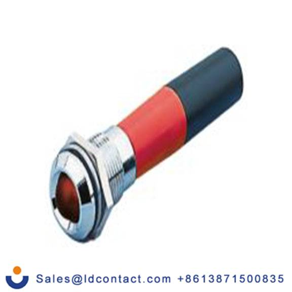 RS PRO 208-756  红色 面板安装指示器, 12 V ac/dc 焊接片端接, 凸型边框, 银色边框, IP40