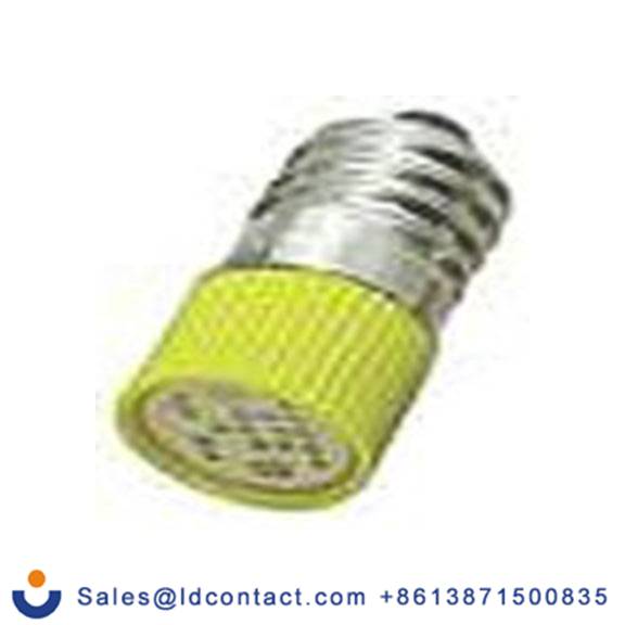 RS PRO 206-564  指示灯, 多芯片, 黄色, E10灯座, Φ10 mm, 28 mm长, 588 nm长, 12 V