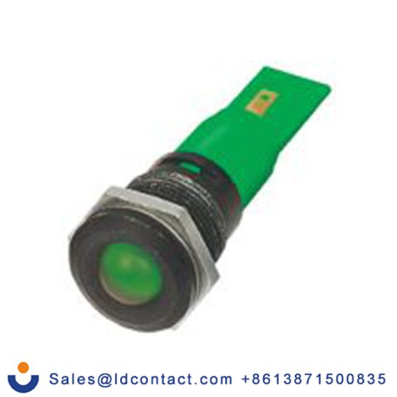 RS PRO 205-729  绿色 面板安装指示器, 12 V ac/dc 焊接片端接, 凸型边框