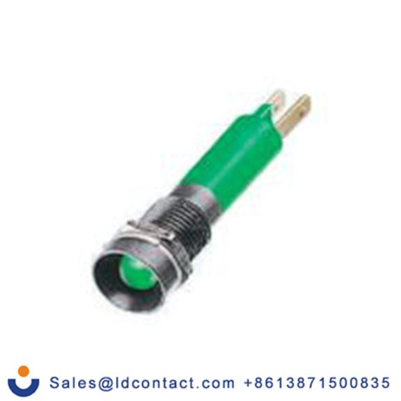 RS PRO 212-171  绿色 面板安装指示器, 24 V 焊接片端接, 凹入式边框, IP40