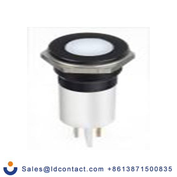 RS PRO 124-6429  白色 面板安装指示器, 24 V dc 焊片端接, 平齐边框, IP40