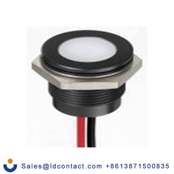 RS PRO 130-2301  白色 面板安装指示器, 24 V dc 导线端接, 平齐边框, IP40