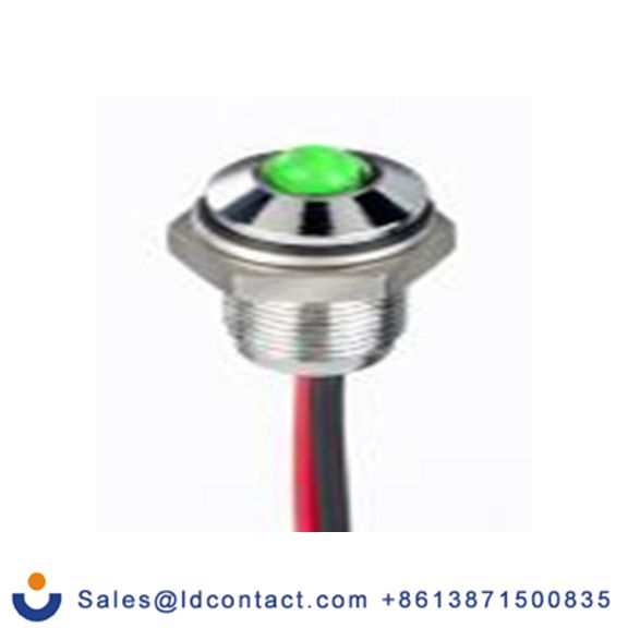 RS PRO 171-3756  绿色 面板安装指示器, 10.8 V dc, 13.2 V dc 导线端接, 凸型边框, 银色边框, IP40