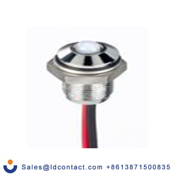 RS PRO 171-3767  白色 面板安装指示器, 21.6 V dc, 26.4 V dc 导线端接, 凸型边框, 银色边框, IP40