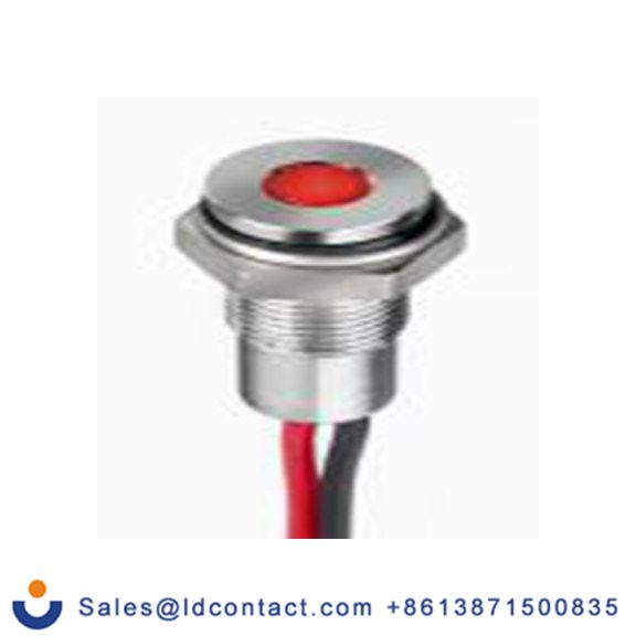 RS PRO 171-3786  红色 面板安装指示器, 21.6 V dc, 26.4 V dc 导线端接, 平齐边框, 银色边框, IP40