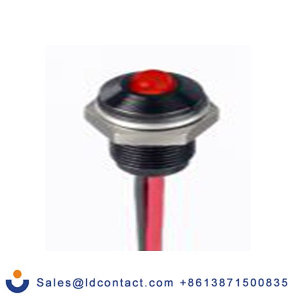 RS PRO 171-3807  红色 面板安装指示器, 21.6 V dc, 26.4 V dc 导线端接, 凸型边框, IP40