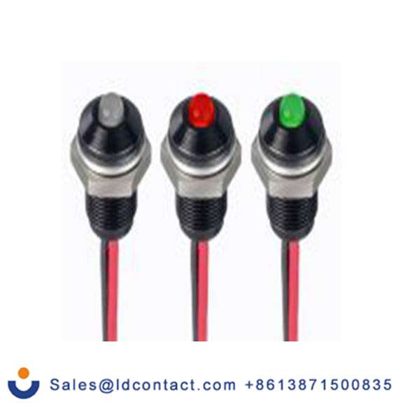 RS PRO 171-3814  红色 面板安装指示器, 21.6 V dc, 26.4 V dc 导线端接, 凸型边框, IP40