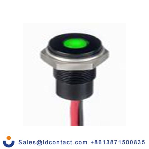 RS PRO 171-3823  绿色 面板安装指示器, 10.8 V dc, 13.2 V dc 导线端接, 平齐边框, IP40