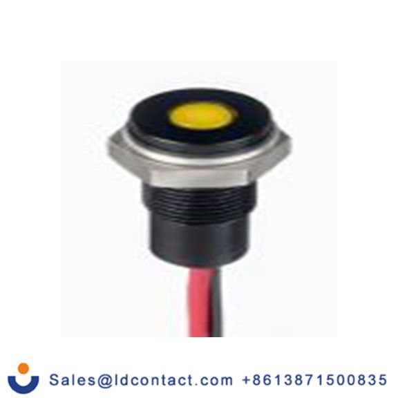 RS PRO 171-3824  黄色 面板安装指示器, 10.8 V dc, 13.2 V dc 导线端接, 平齐边框, IP40