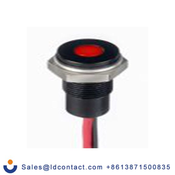 RS PRO 171-3829  红色 面板安装指示器, 21.6 V dc, 26.4 V dc 导线端接, 平齐边框, IP40