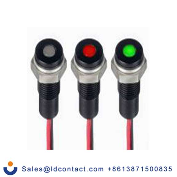 RS PRO 171-3835  红色 面板安装指示器, 21.6 V dc, 26.4 V dc 导线端接, 平齐边框, IP40